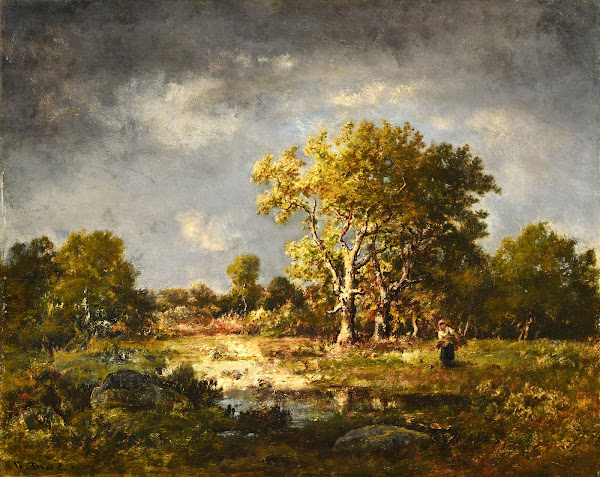 Une clairière ca 1870