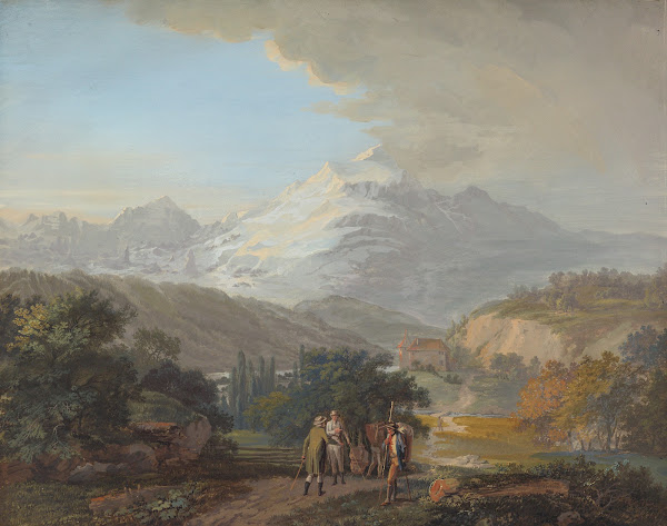 Vüe du Mont Blanc dans le Vallee de Salenges