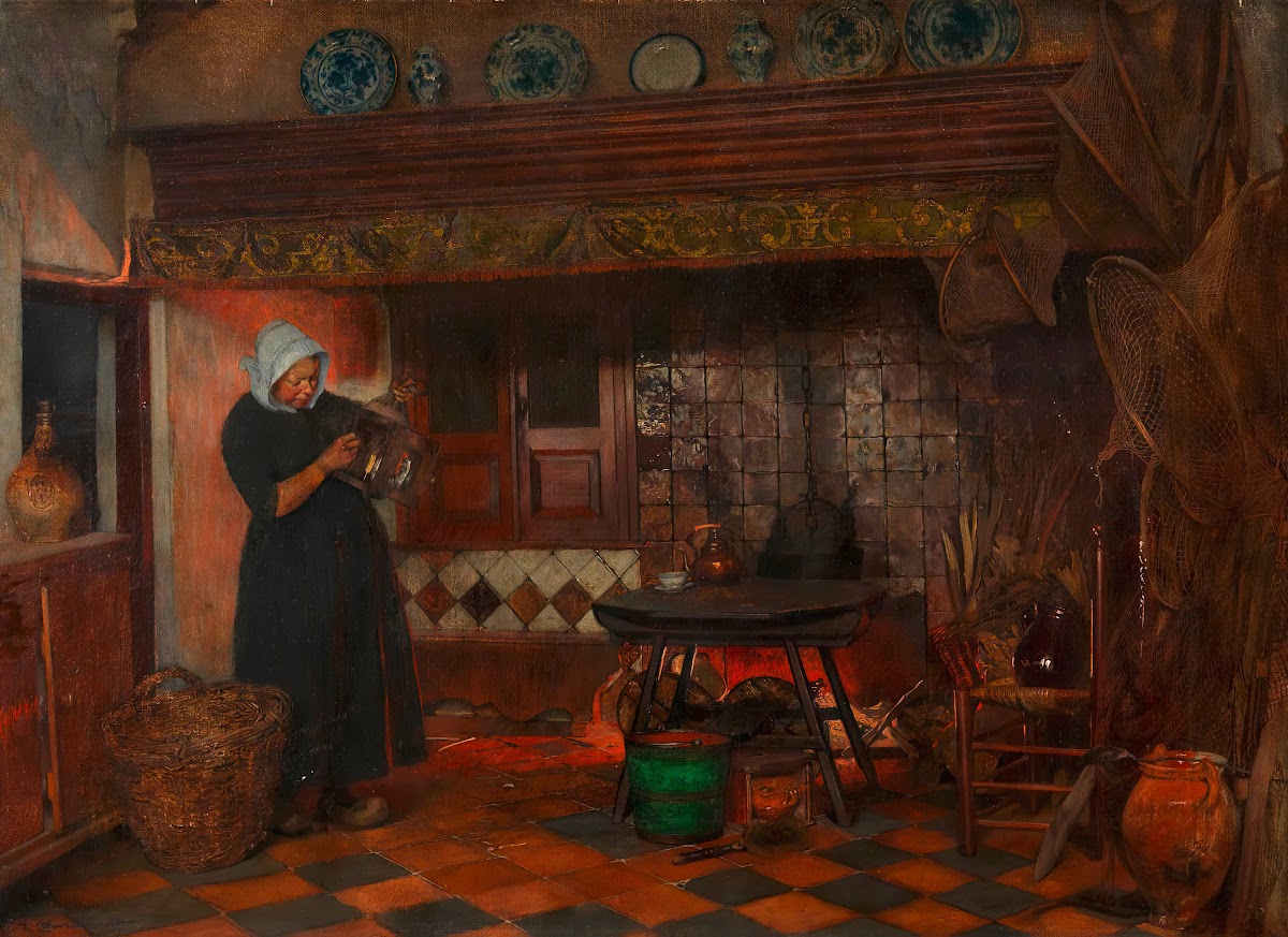 Holländisches Kücheninterieur around 1880