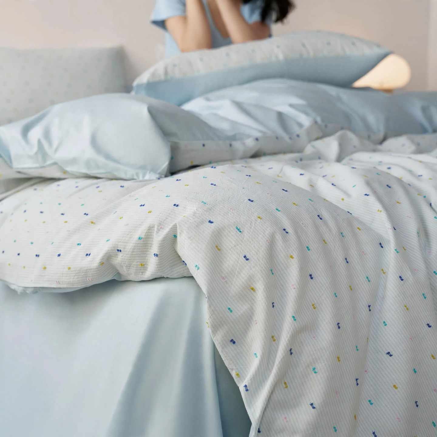 Cotton Bedding Set, 4-piece, Cutting Patterns