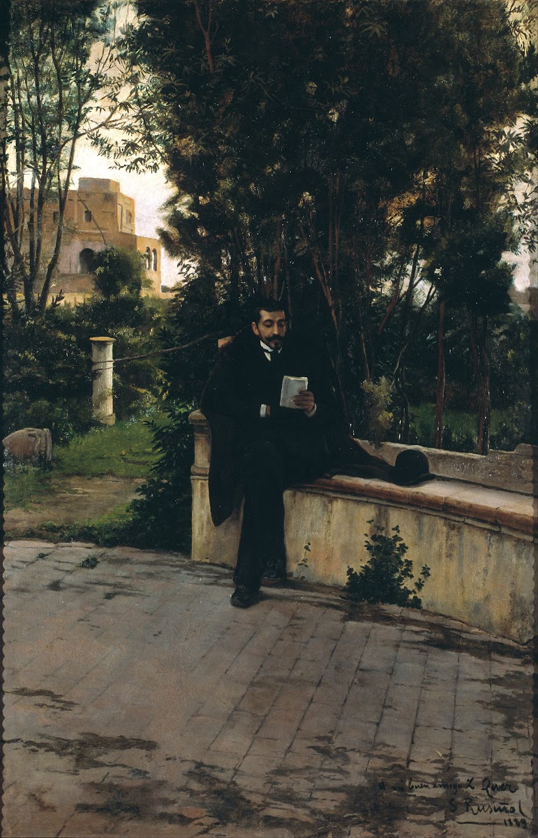 Senyor Quer In The Garden 1889