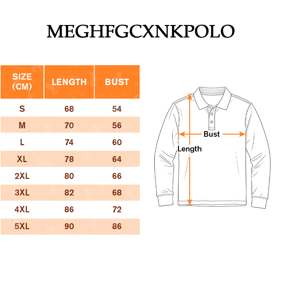 AOP MEG waffle long sleeved button POLO