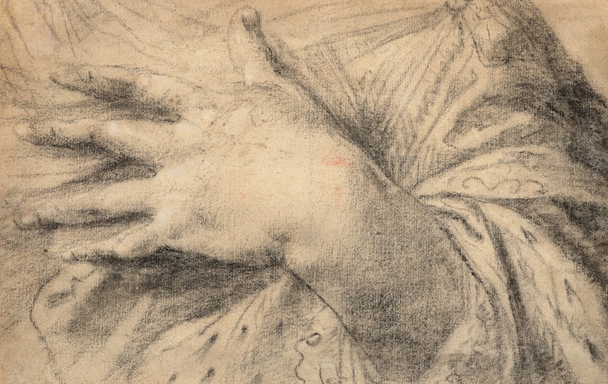 Study of a hand for a Saint Catherine