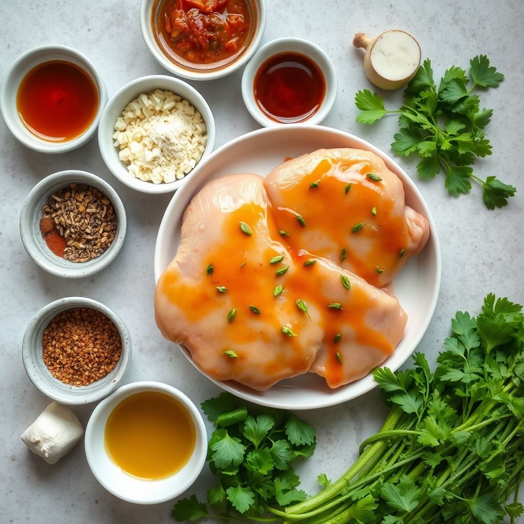 Ingredients for Vietnamese Caramel Ginger Chicken Easy Dinner Recipe – One-Pan Weeknight Winner