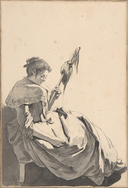 Bolognese Peasant Girl with a Distaff 1755