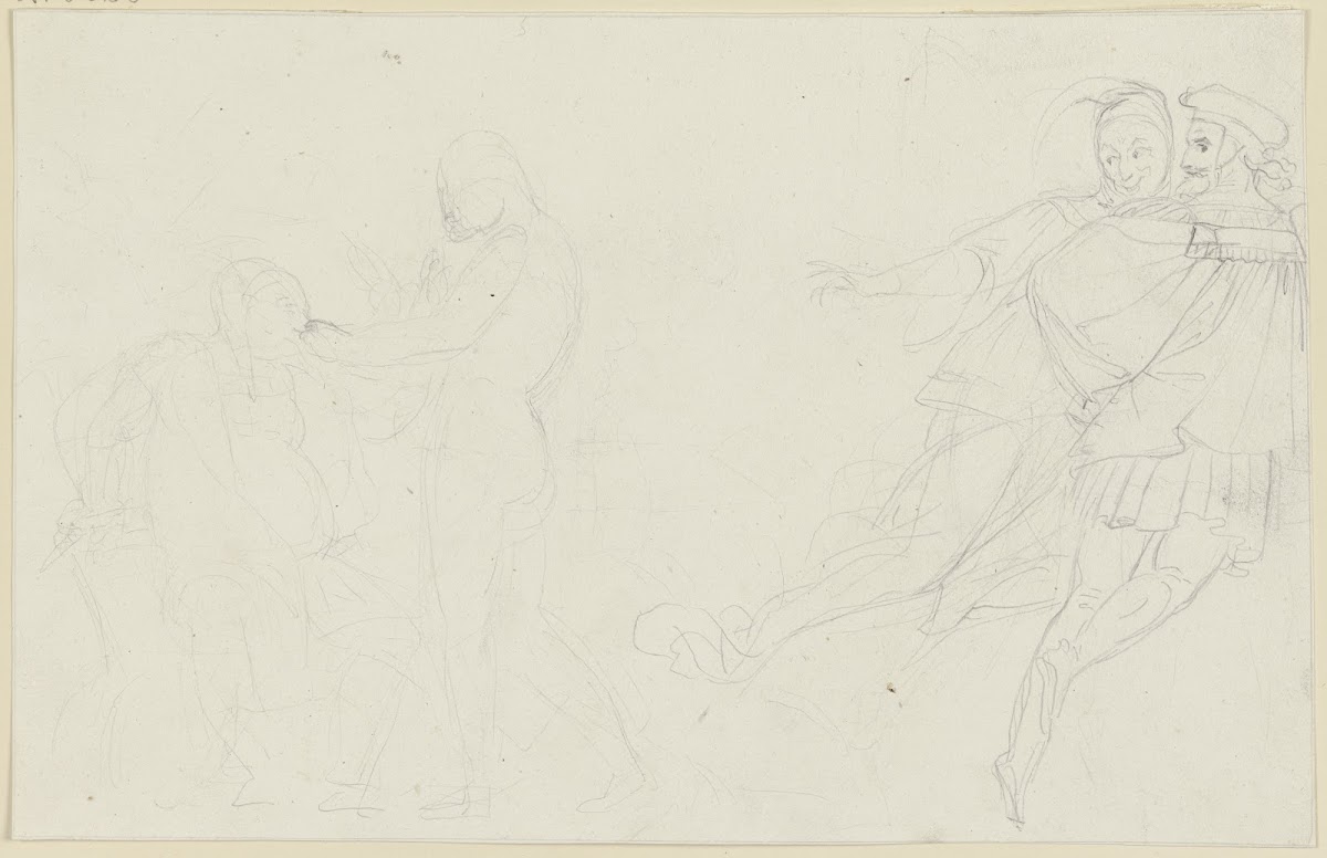 Auerbachs Keller zu Leipzig Zwei Zecher Mephisto und Faust ca 1810