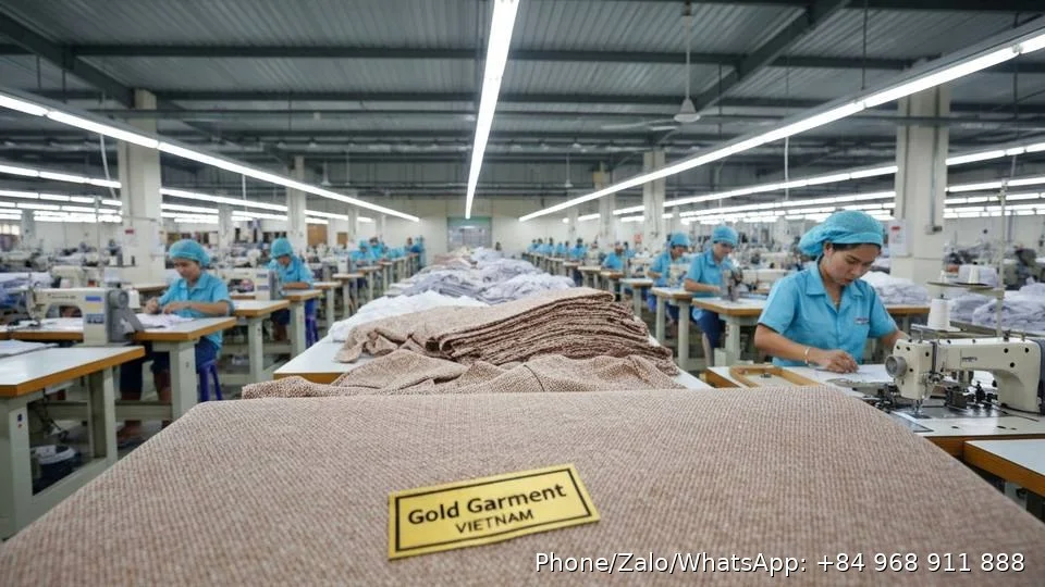 Printed Fabric - Gold Garment Vietnam