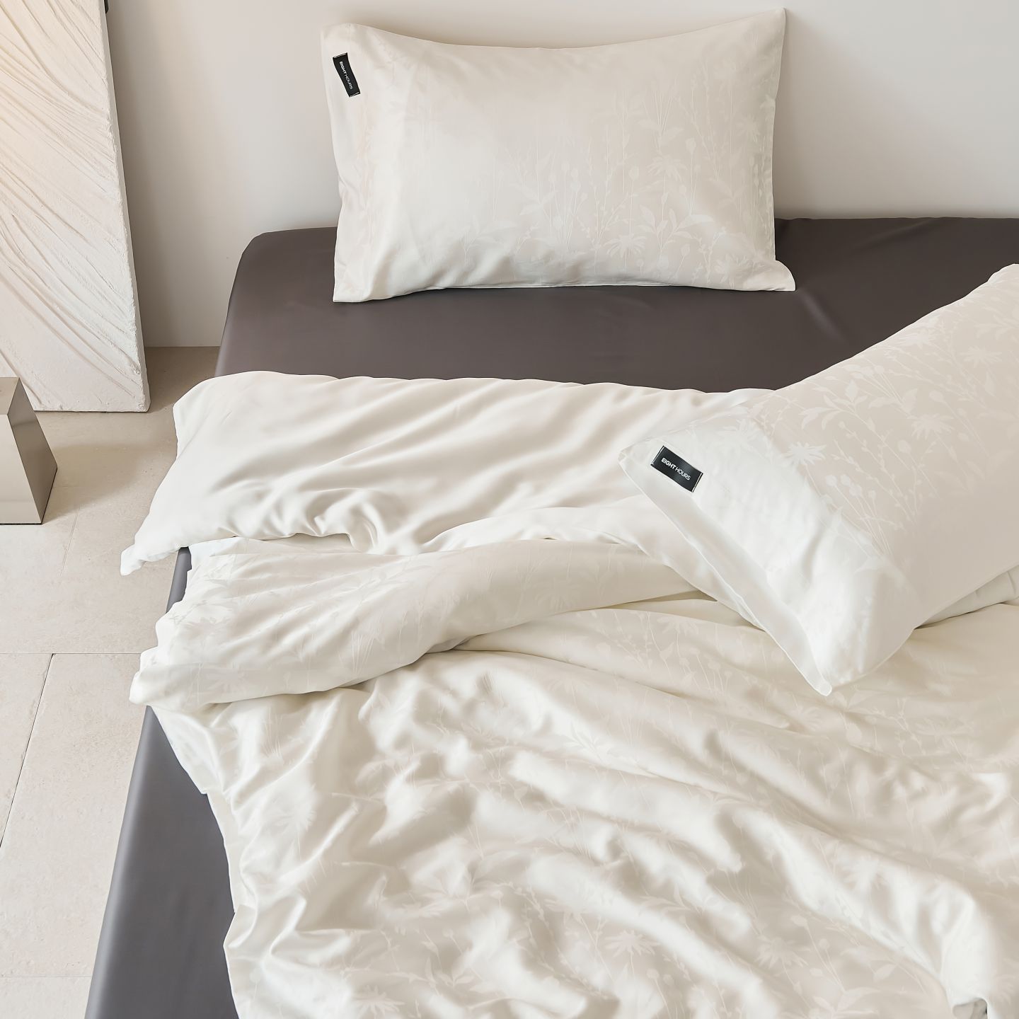 Tencel-Cotton Bed Linen Set, Cooling, Jacquard