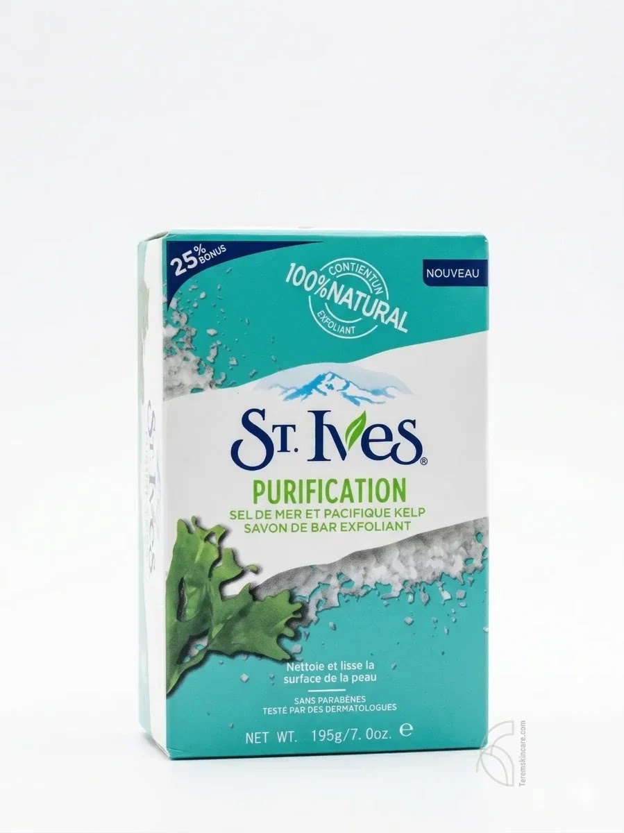 St Ives Purifying Sea Salt & Pacific Kelp Exfoliating Bar Soap