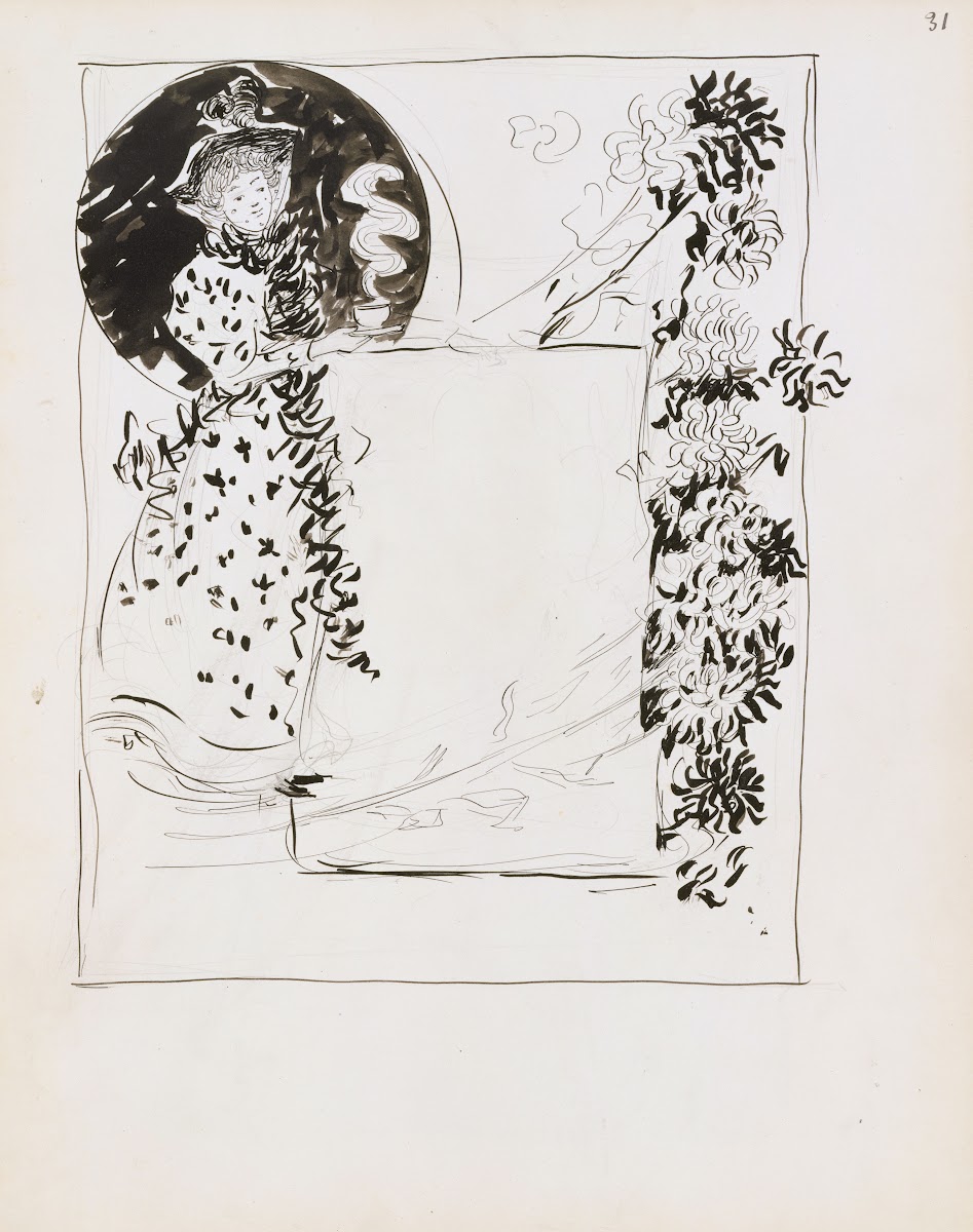 Design for an advertisement for a tearoom 18951897