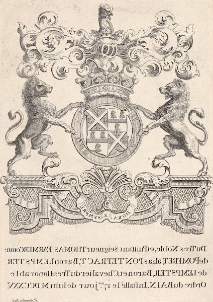 Coat Of Arms Of Thomas Farmer Duke Of Pomfret Alais Pontefract Baron Lempster Of