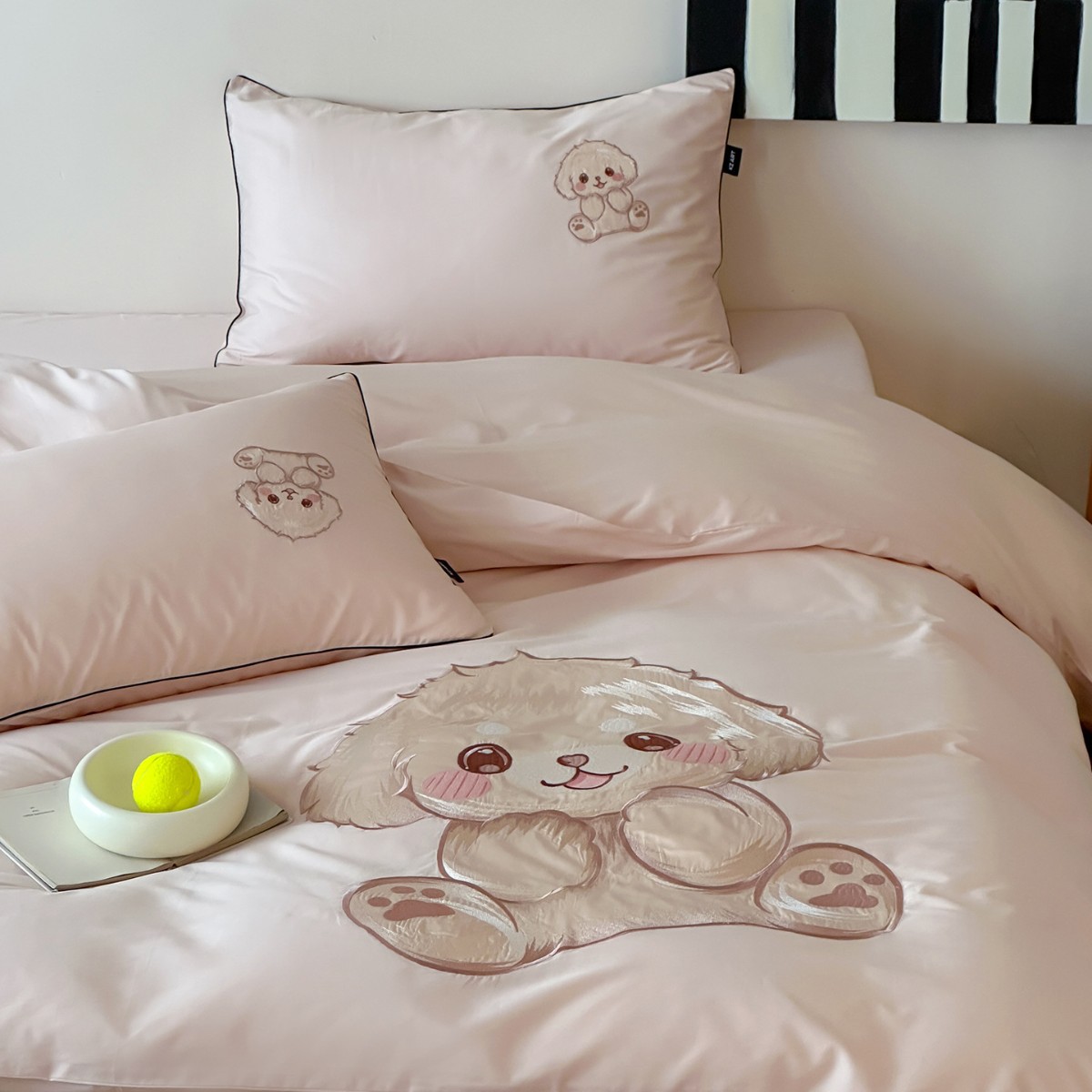 Cotton bedding set, cartoon design, 100 thread count