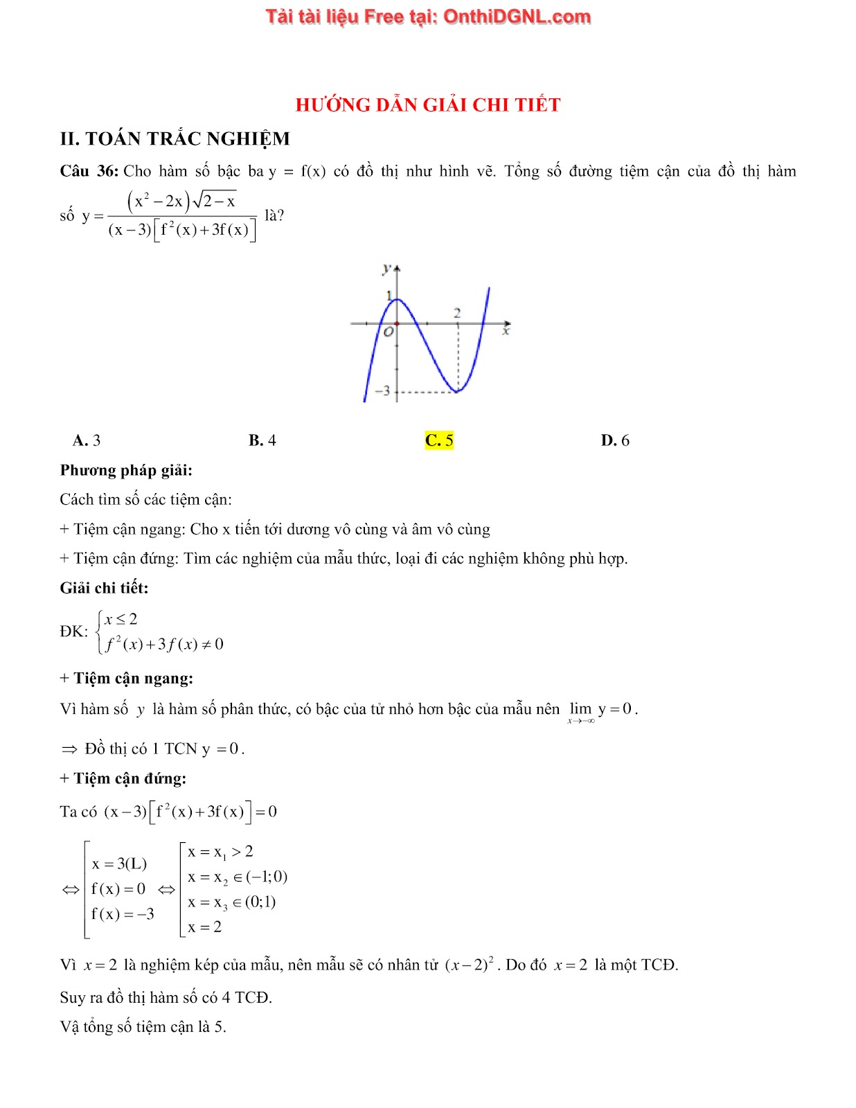 475 bài tập môn Toán - Ôn thi ĐGTD ĐH Bách Khoa Hà Nội Phần 19