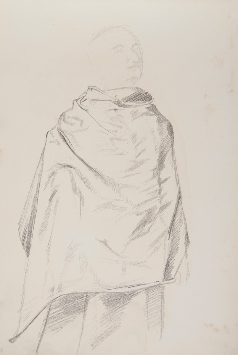 szkic draperii 1883 1886