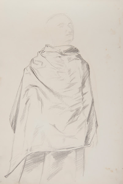szkic draperii 1883 1886