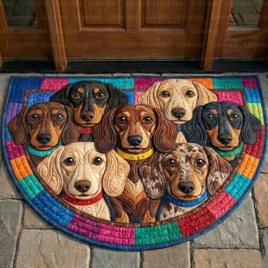Free-stitched Semi-Circular Door Mat