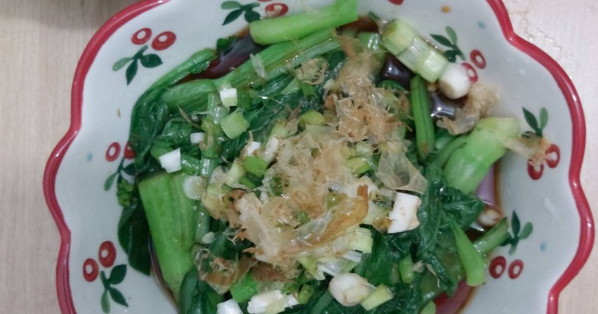 Cải ngồng sốt nước tương