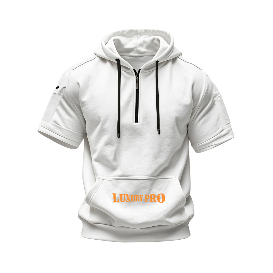 2D Short Sleeve Half-Zip Sweatshirt