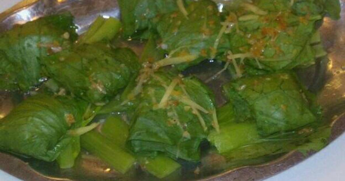 Cá thác lác hấp cải bẹ xanh