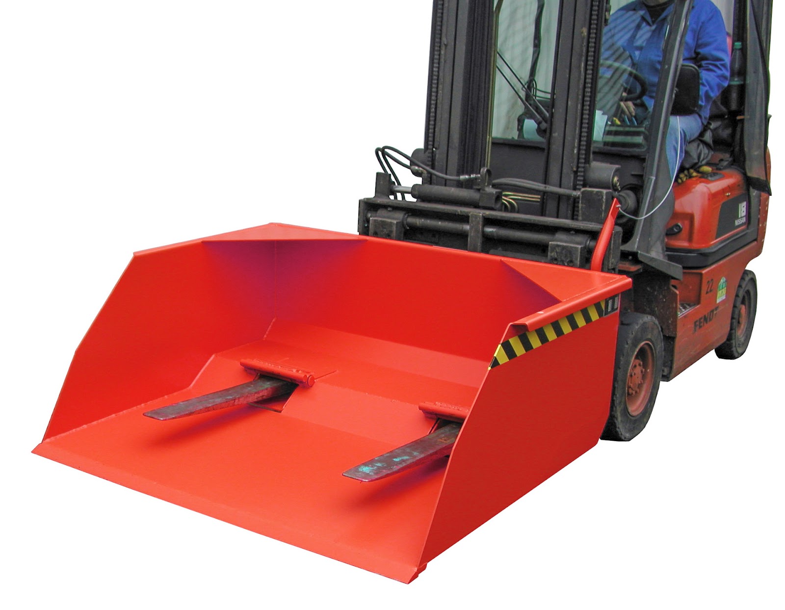 Shovel BSM 100, gelakt, Vuurrood