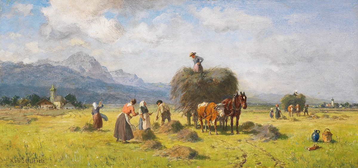 Heuernte im Vorgebirge 1900