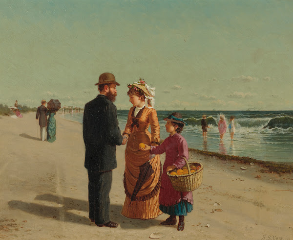 Selling Oranges By The Seashore 1877