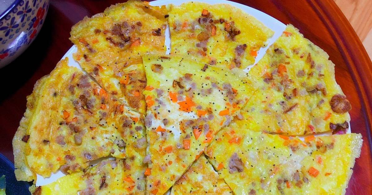 Trứng chiên thịt băm