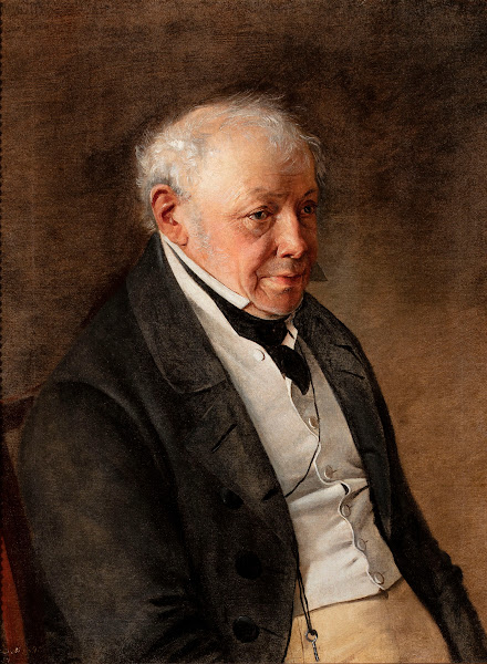 Portrait of Ksawery Bębnowski artists father in law captain in Kościuszkos army
