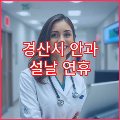 경산시 안과 설날 연휴 진료 가능한 병원 위치 및 시간 정리