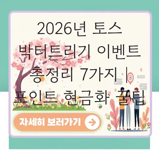 토스 박터트리기 이벤트 참여 방법 및 포인트 현금화하는 꿀팁 대표 이미지