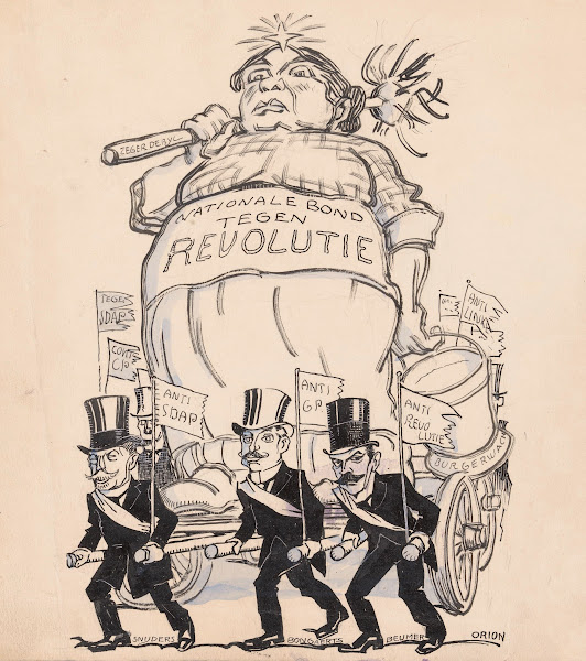 Praalwagen van de Nationale Bond tegen Revolutie 1915 1935