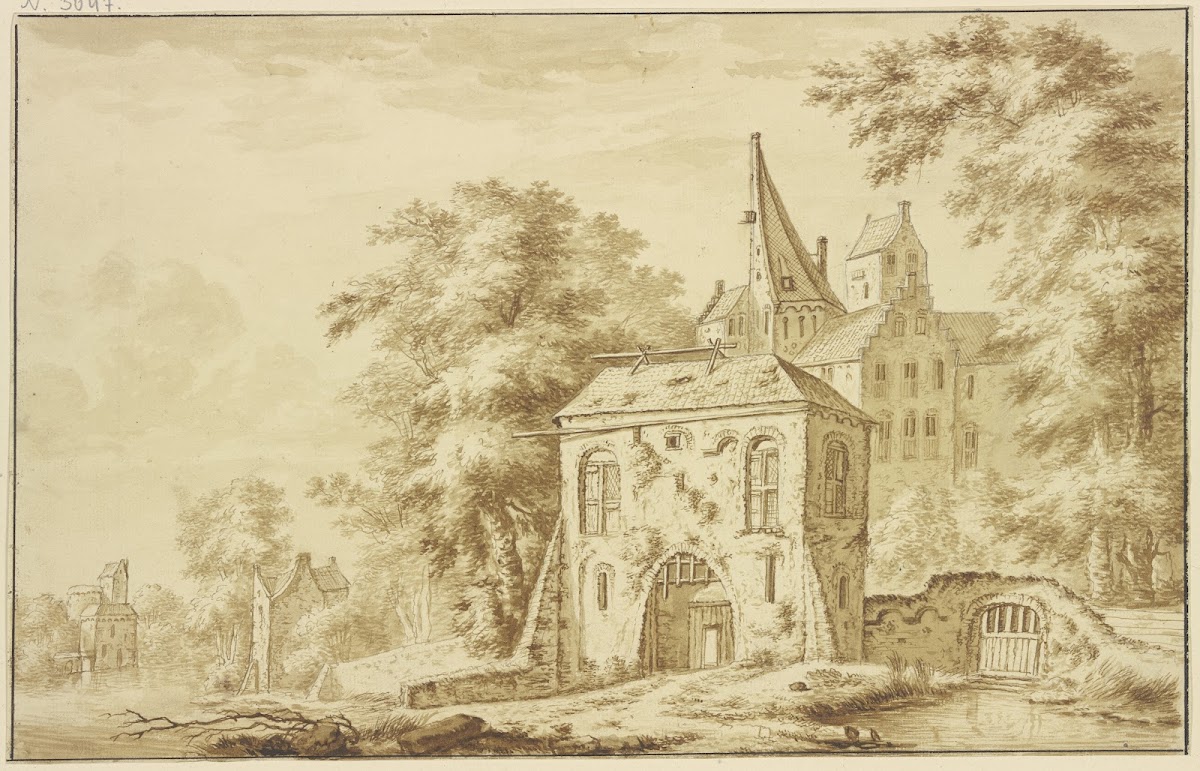 City gate with portcullis