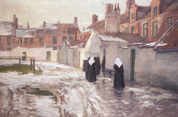 The Morgue Onze Lieve Vrouw Ter Hoye Beguinage in Ghent 1899