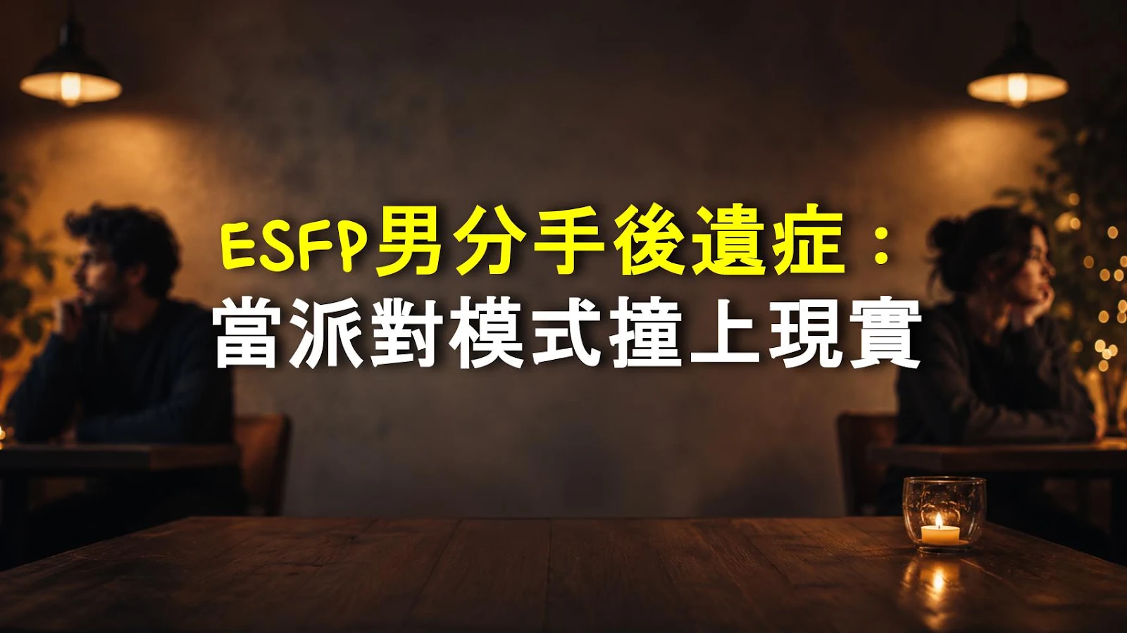 ESFP男分手後遺症：當派對模式撞上現實
