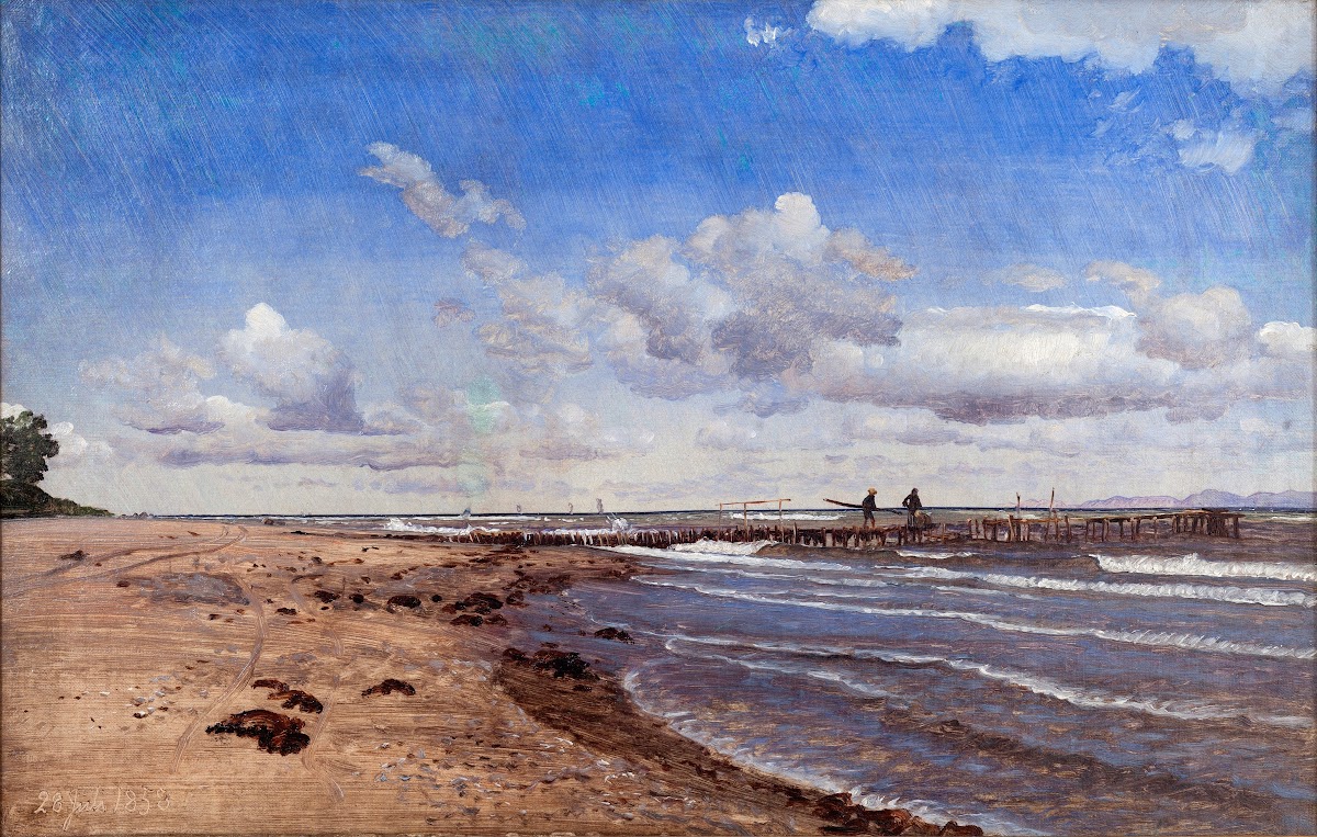 Beach at Hellebæk 1858