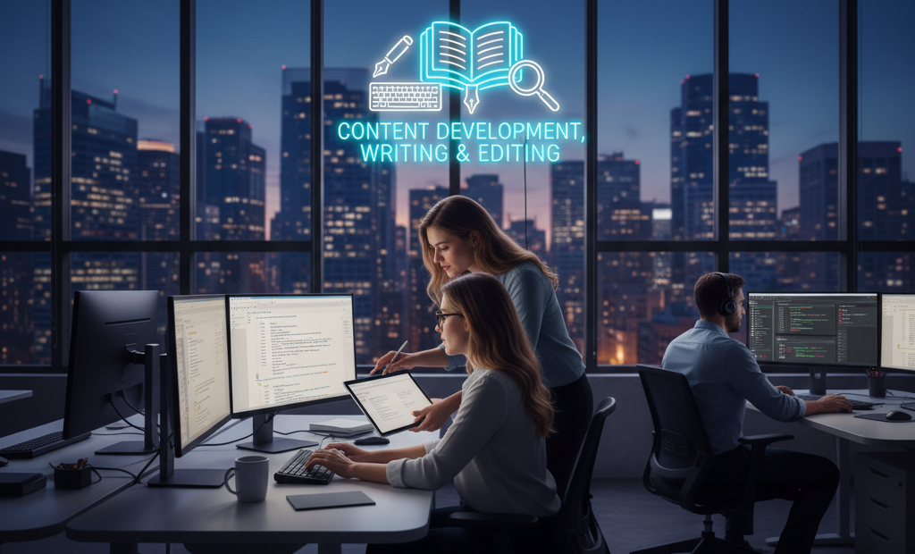 Content Development, Writing & Editing