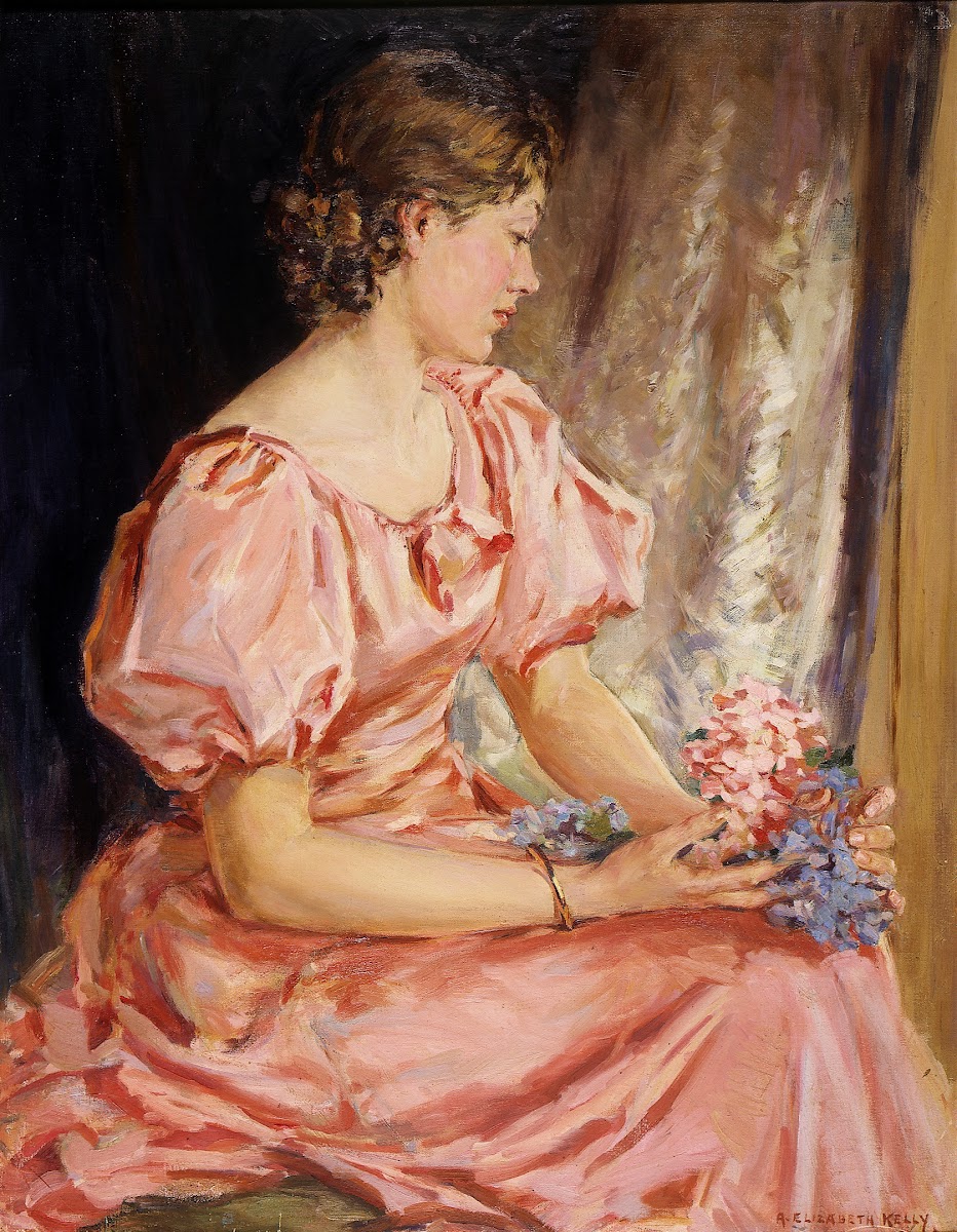Portrait of Lorna the girl in pink 1938