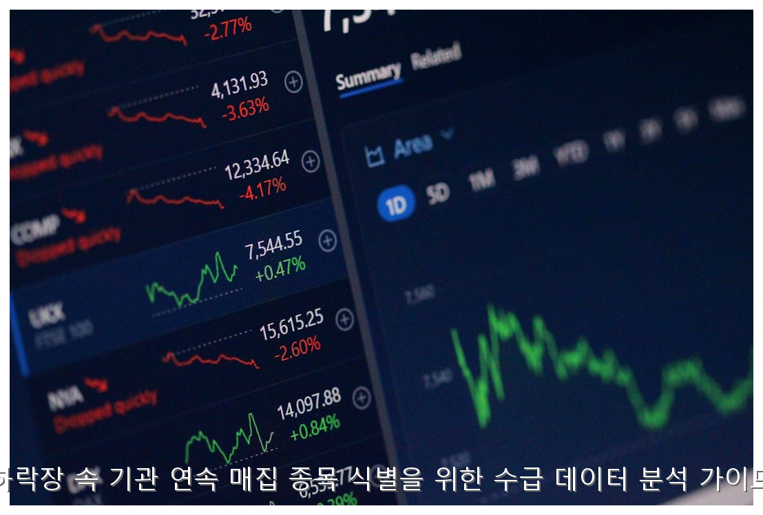하락장 속 기관 연속 매집 종목 식별을 위한 수급 데이터 분석 가이드 핵심 안내 및 분석 인포그래픽 (4)