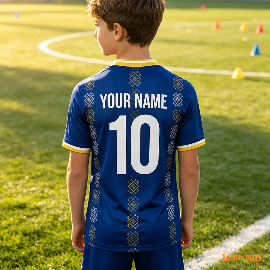AOP NGA V-neck Children's Football Jersey