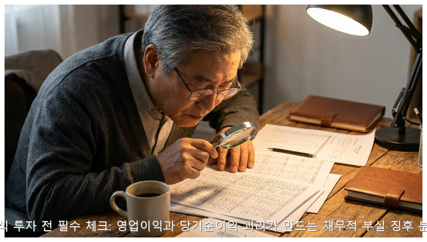 주식 투자 리스크 분석: 영업이익과 당기순이익 괴리의 비밀 핵심 안내 및 분석 인포그래픽 (8)