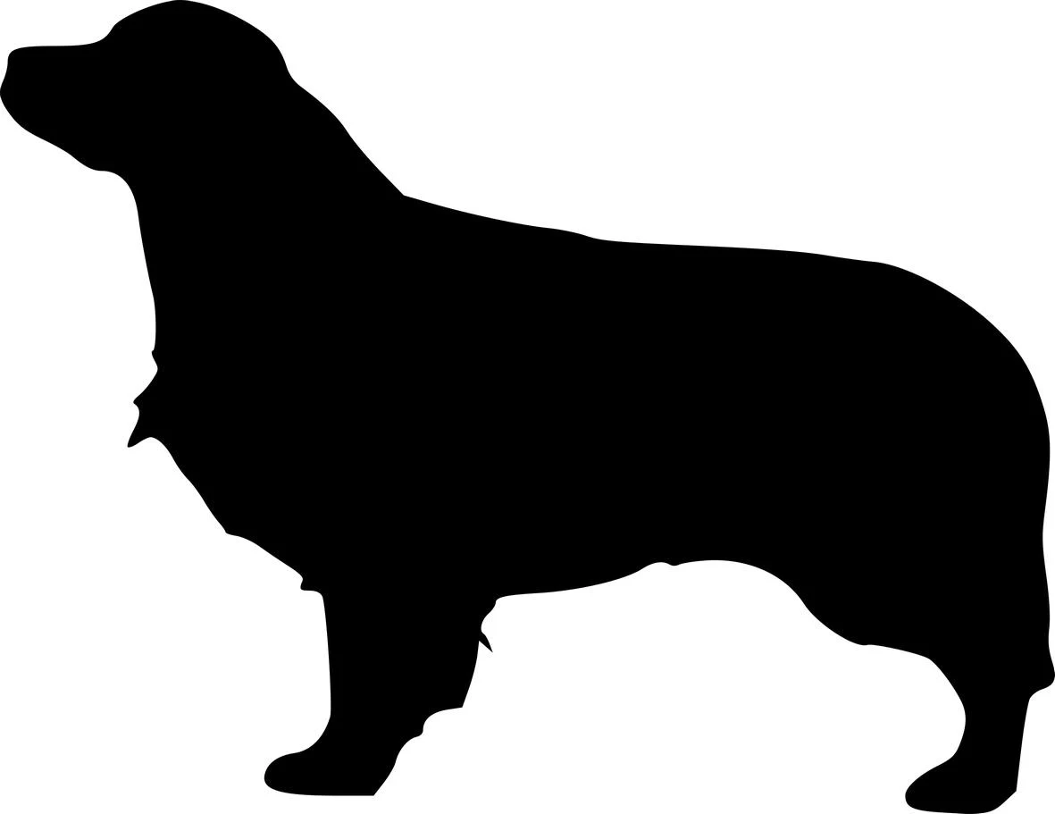 Golden Retriever Silhouette Free SVG for CO2 Laser Cutting and Engraving