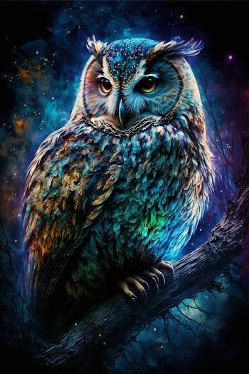 Owl Art Picture