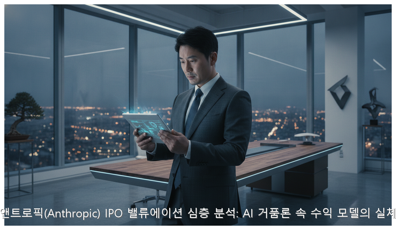 앤트로픽(Anthropic) IPO 밸류에이션 심층 분석: AI 거품론 속 수익 모델의 실체 핵심 안내 및 분석 인포그래픽 (2)
