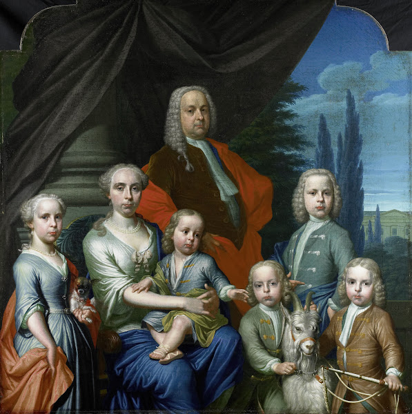 Willem Philip Kops 1695 1756 With His Wife And Children 1738