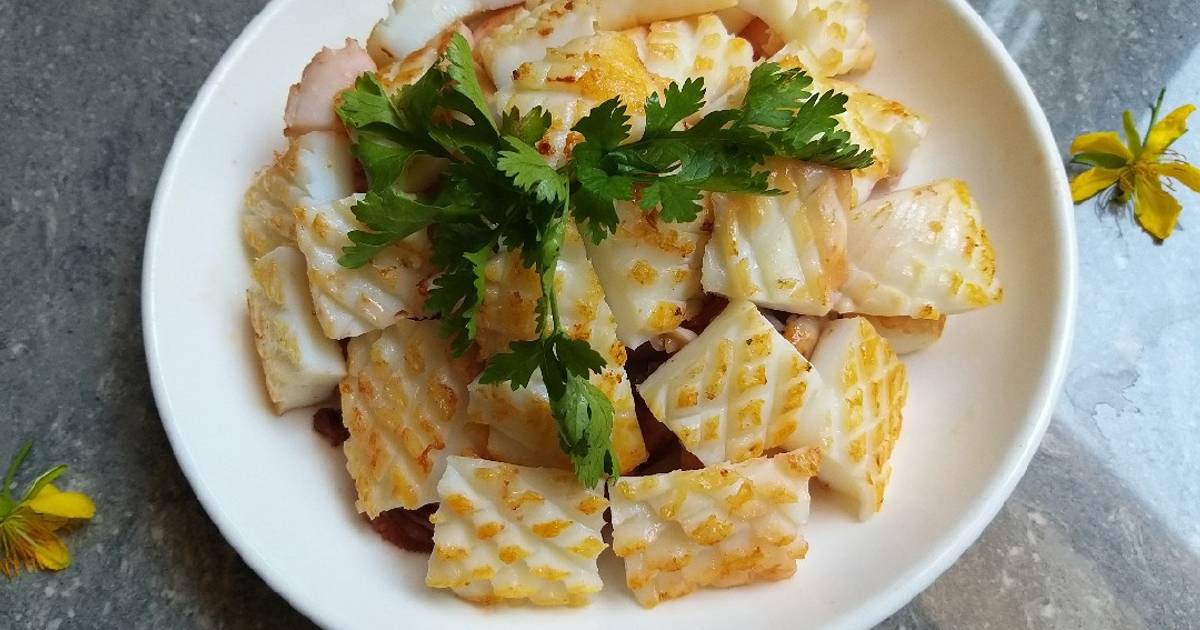 Mực áp chảo