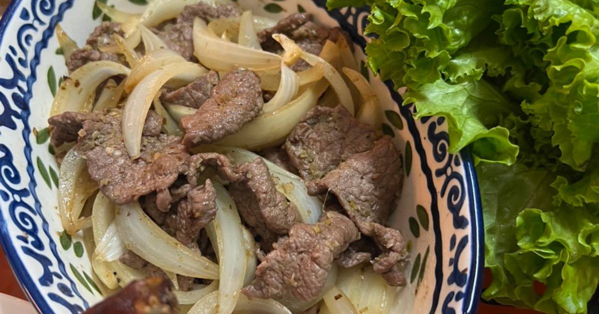 Bò xào củ hành
