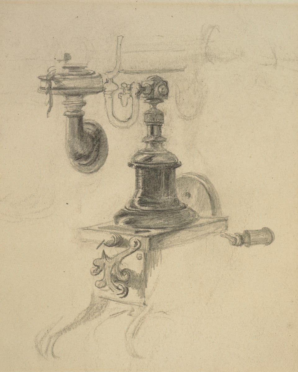 Untitled study of a telephone