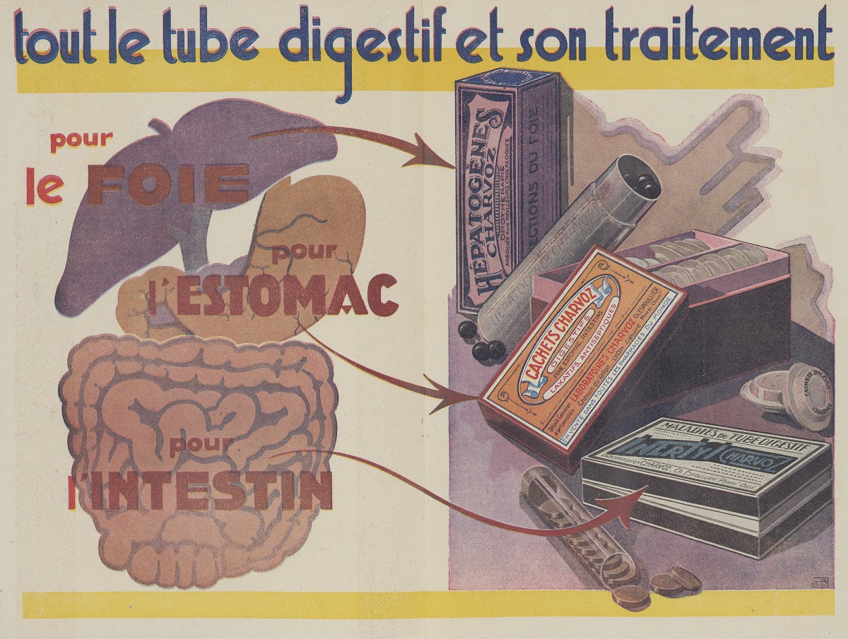3 médicaments pour le tube digestif 2 1910 1950
