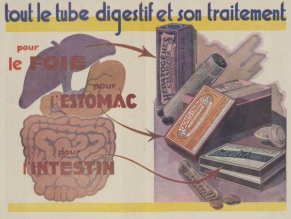 3 médicaments pour le tube digestif 2 1910 1950