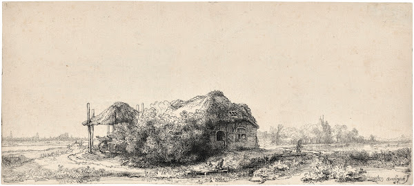 Landscape with Cottages and a Hay Barn 1641